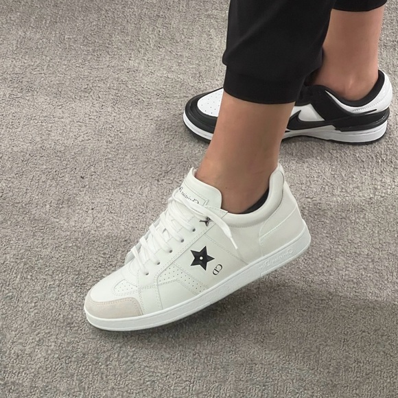 Dior White Sneakers with Black Star Details - Picture 2 of 9